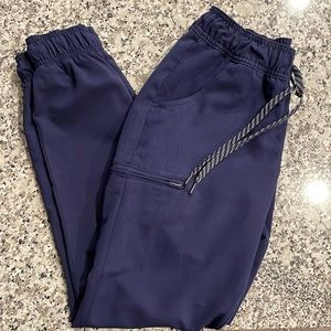 Jaanuu Navy Jogger Scrub Pants
